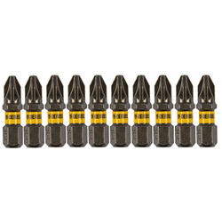 Бита PZ2х25, сталь S2, шестигранный профиль, 10 шт. Е 6,3 Denzel
