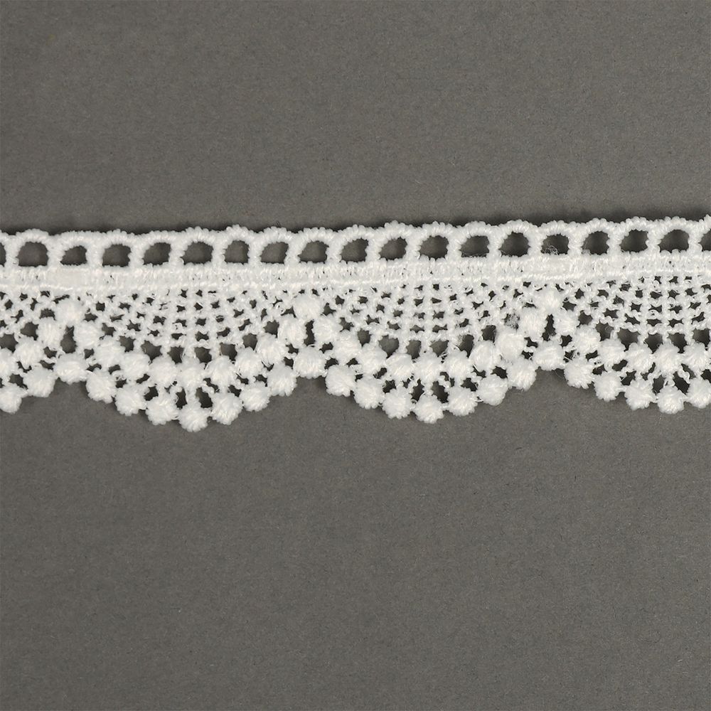 Кружево плетеное, ш. 2 см, белый