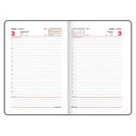 Ежедневник датированный 2023 А5 138x213 мм BRAUBERG "Marble", под кожу, синий, 114021