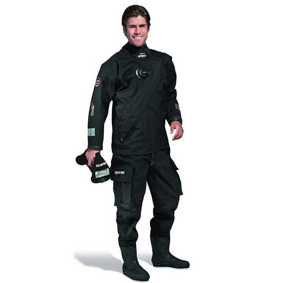 Сухой гидрокостюм Mares Tech Fit LX диагональная молния триламинатный