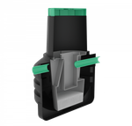 Септик переливной Мультпласт Термит Профи+ 0.7 S 700 л. вертикальный / 200 л. в сутки / 1 чел. / самотечный сброс (1100x1100x1530см;54кг;черный) - арт.555452.1
