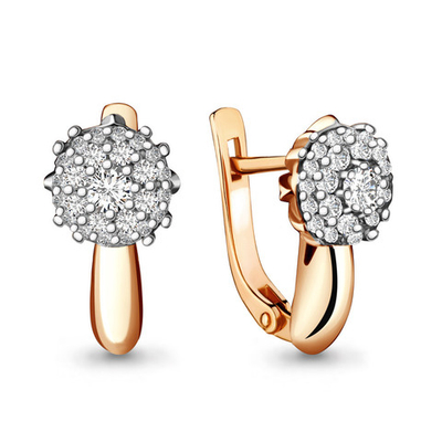 941951к Серьги из Золота с бриллиантами из коллекции "Miracle"