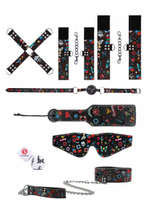 Эротический набор Tattoo Style Bondage Kit (Цвет: черный)