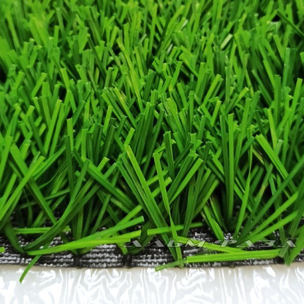 Трава искусственная "Атланта" 40 мм Dtex 12000, ширина 4м, рулон 25м, 100 кв.м