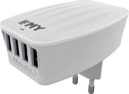 СЗУ универсальное 4USB 4.4A EMY MY-233 white