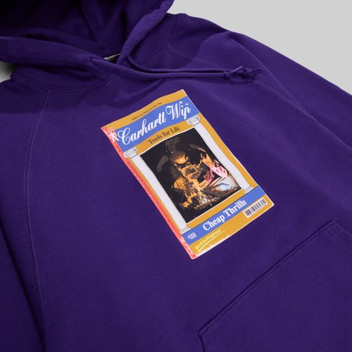 Толстовка мужская Carhartt WIP Cheap Thrills Hooded артикул:I032864_tyrian - купить в магазине Дайс