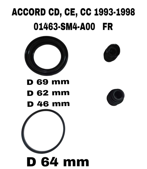 РЕМКОМПЛЕКТ СУПОРТА ACCORD CD, CE, CC 1993-1998