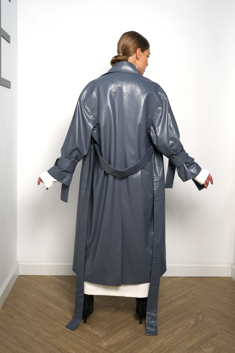 Gretta тренчкот кожаный