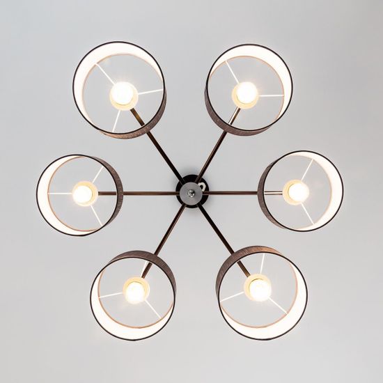 CL428261 Форма Кофе+Серый Св-к Люстра