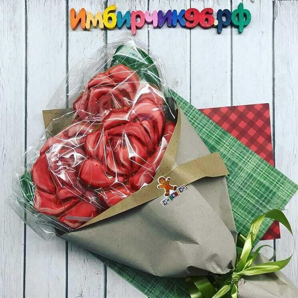 Имбирные пряники цветы