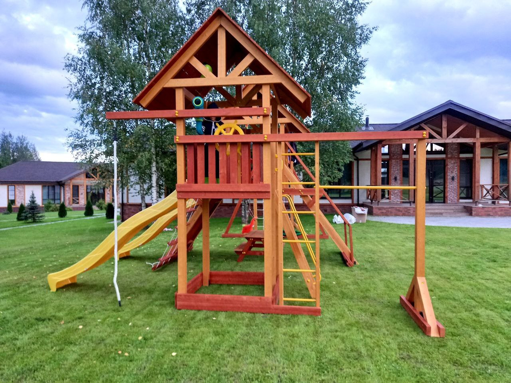 Деревянный игровой комплекс Савушка Lux - 9