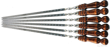 Шампур с деревянной ручкой 75/14