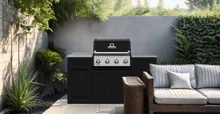 Встраиваемый газовый гриль Broil King Baron 420 BI, 4 горелки, чёрный