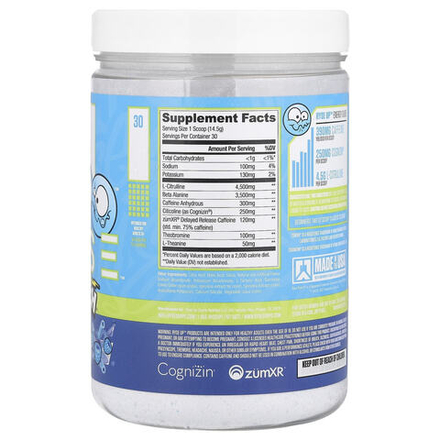 RYSE, Loaded Pre, Sour Punch® Sour Blue Raz, 435 г (15,3 унции)