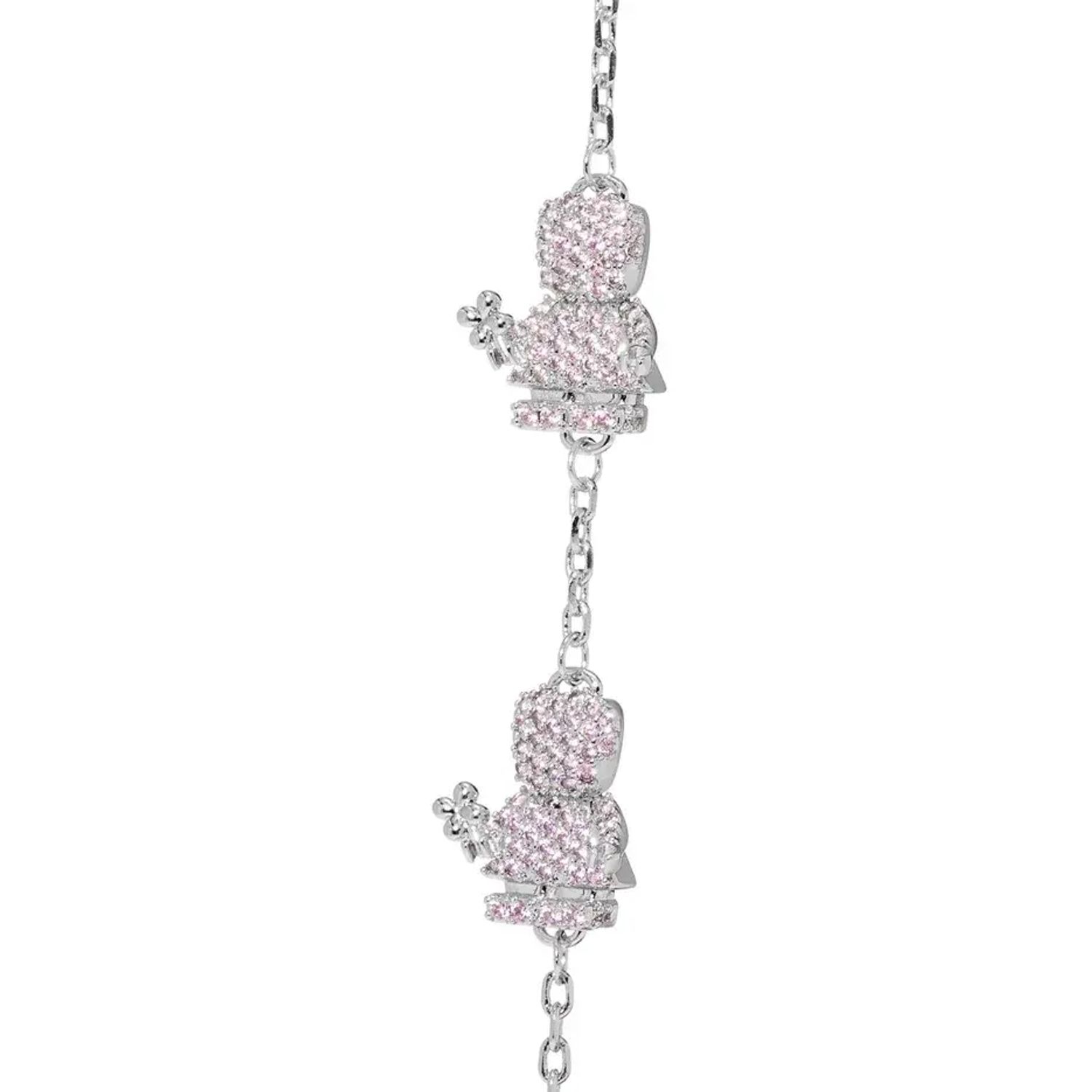 Браслет Silver Precious Bracelet Two Girls - Pink