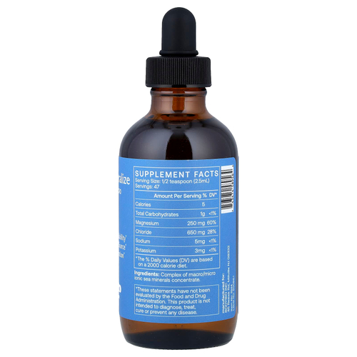 BodyBio, Remineralize, макро- и микроминералы, 118 мл (4 жидк. Унции)