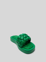 Шлепки Karanfil D-436 с широким плетением на высокой подошве купить