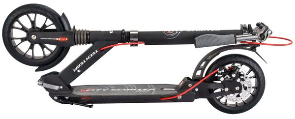 Складной самокат с двойной амортизацией Tech Team City Scooter Disk Brake