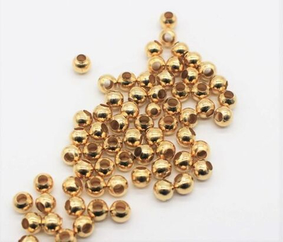 Бусина разделительная металл, d 2 мм