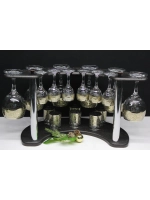 Барный набор 18 предметный с фужером