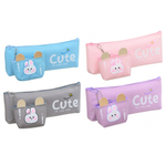 Пенал-косметичка Basir без наполнения, 21.5*8*3.5 см, серия "Зайчик", с кошельком, ассорти