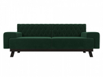 Диван прямой Мюнхен Люкс, Зеленый, Велюр, 109123