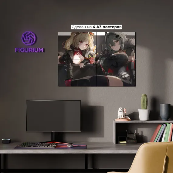 Постер Caesar and Burnice - Zenless Zone Zero