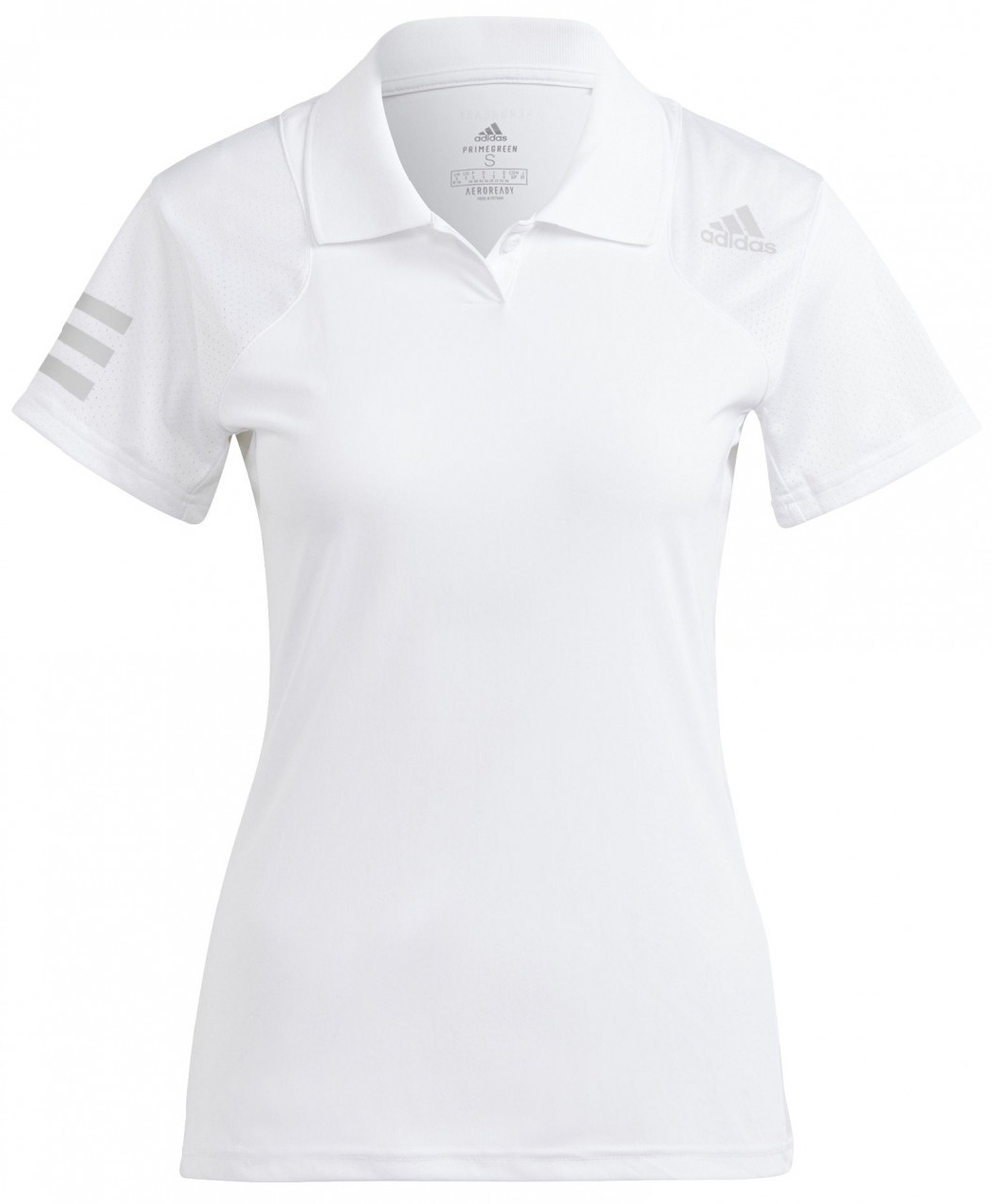 Женское поло Adidas Club Polo W - white/grey two