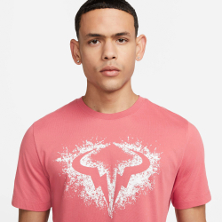 Мужское теннисное поло Nike Dri-Fit Rafa Nadal Court SU23 T-Shirt Men - Orange, Multicoloured