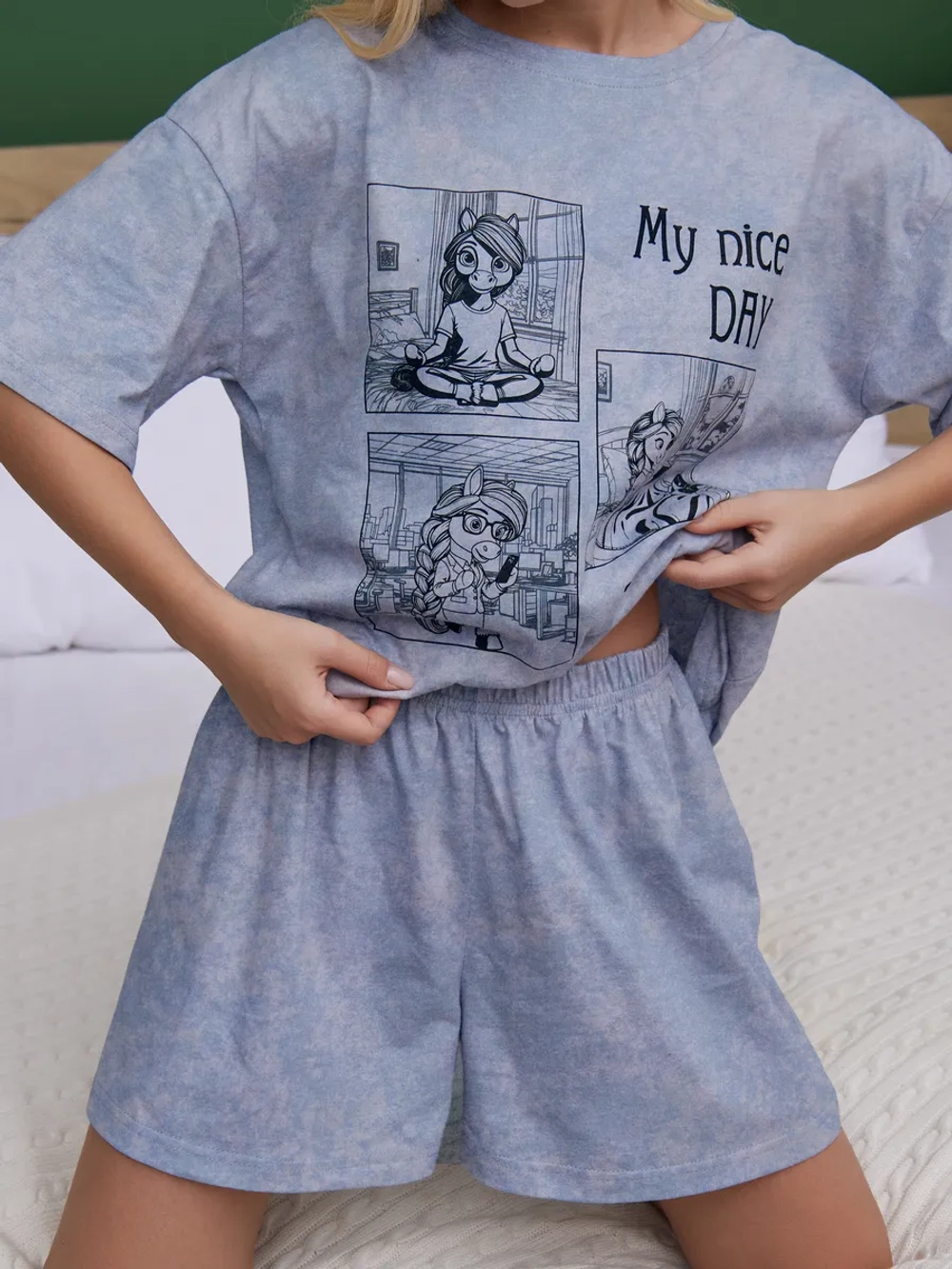 Пижама женская с шортами