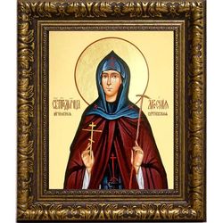 Арсения Сергиевская (Добронравова), преподобномученица, игумения. Икона на холсте.