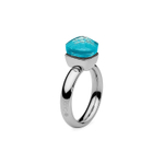 Кольцо Qudo Firenze aqua 19 мм 626081 BL/S