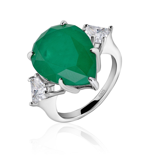 Кольцо капля