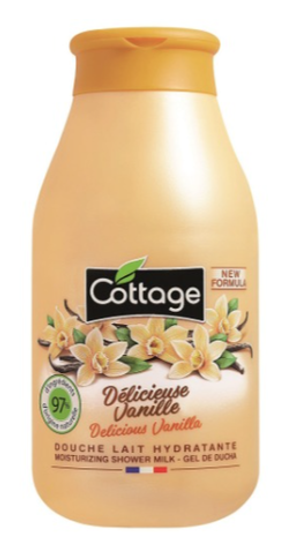 COTTAGE. Молочко для душа увлажняющее ВАНИЛЬ / Moisturizing Shower Milk - Delicious Vanilla 250 мл