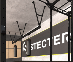 Комплект монорельса для подвесных снарядов (L=5,94 метров) с кронштейнами H=1200 мм