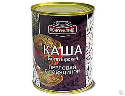 Каша перловая с говядиной 340гр*6 Консервлэнд