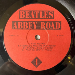 Винтажная виниловая пластинка LP The Beatles Abbey Road (Россия 1992) Come Together