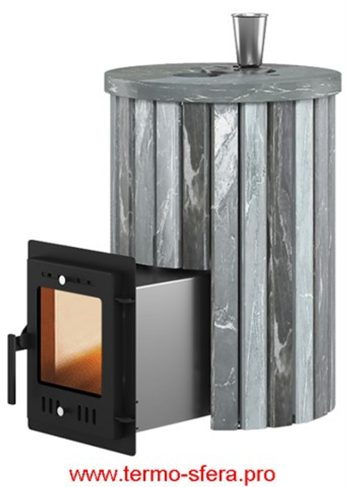 Печь для бани Эверест "Steam Master 18 INOX" Ламель Талькохлорит, S-20