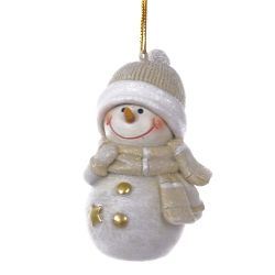 GAEM Фигурка декоративная подвесная "Снеговик", L5 W4,5 H8,5 см, 2в.