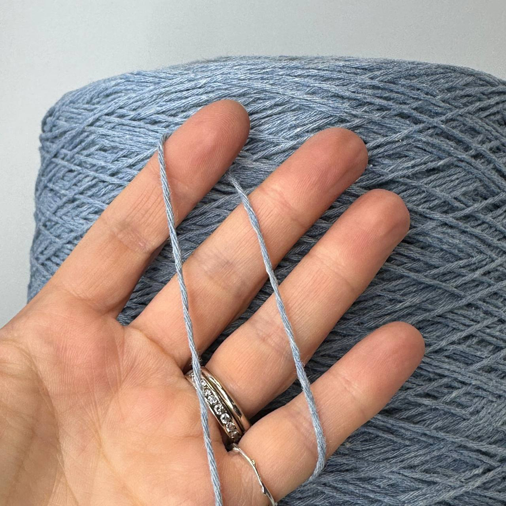 BOURETTE - Luxury Selection by Ri.Go; 100% шёлк; 270м/100гр; col.11010, цвет: голубой припыленный; S503