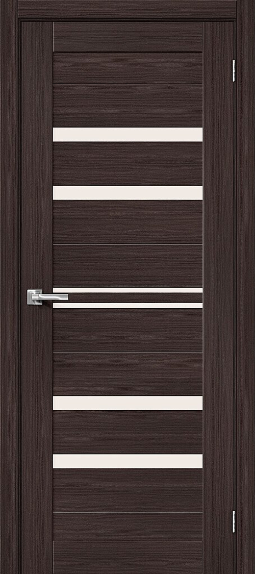 Дверь Браво-30 / Цвет Wenge Melinga / Стекло Magic Fog / Двери Браво