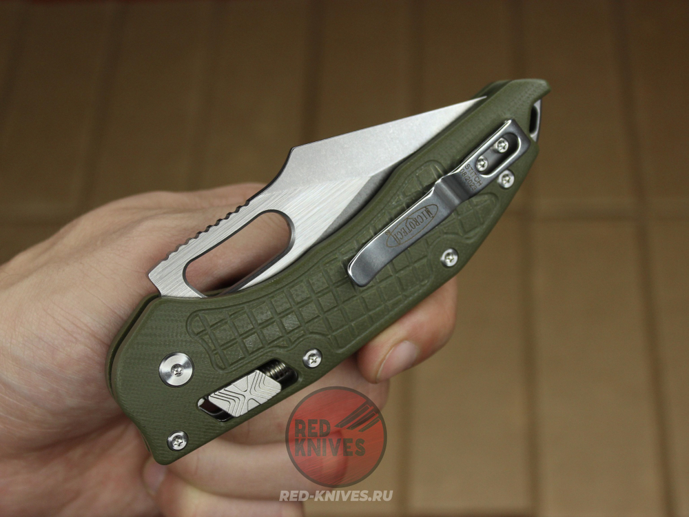 Нож MICROTECH STITCH RAM-LOK FRAG (зеленый) 169RL-12FRGTOD