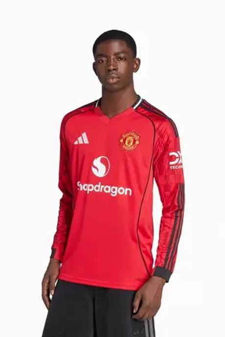 Футболка с длинными рукавами adidas Manchester United 25/26 Home - красный