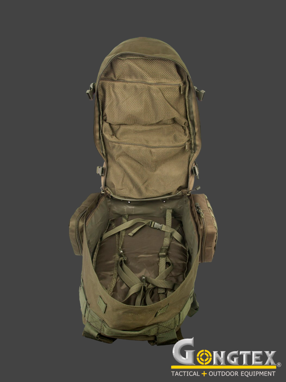 Рюкзак тактический Gongtex Diplomat Backpack, 60 л (0151). Олива