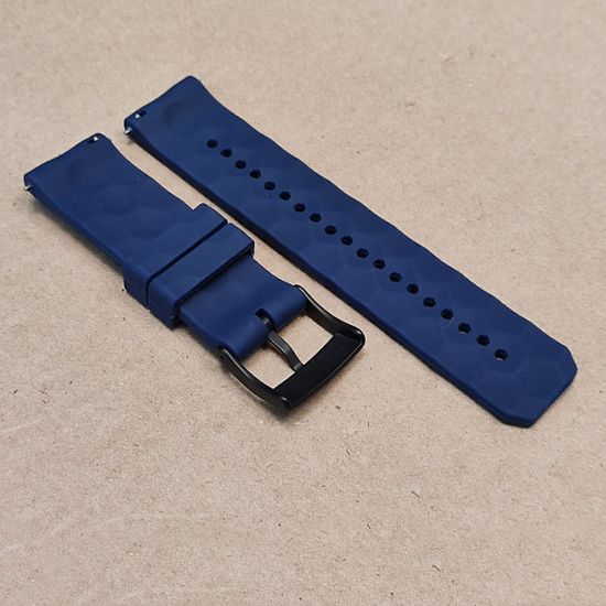 Ремешок Ranger 24 мм для Suunto 9 Baro, Suunto 7, Suunto Spartan Sport силиконовый быстросъемный (Темно-синий)