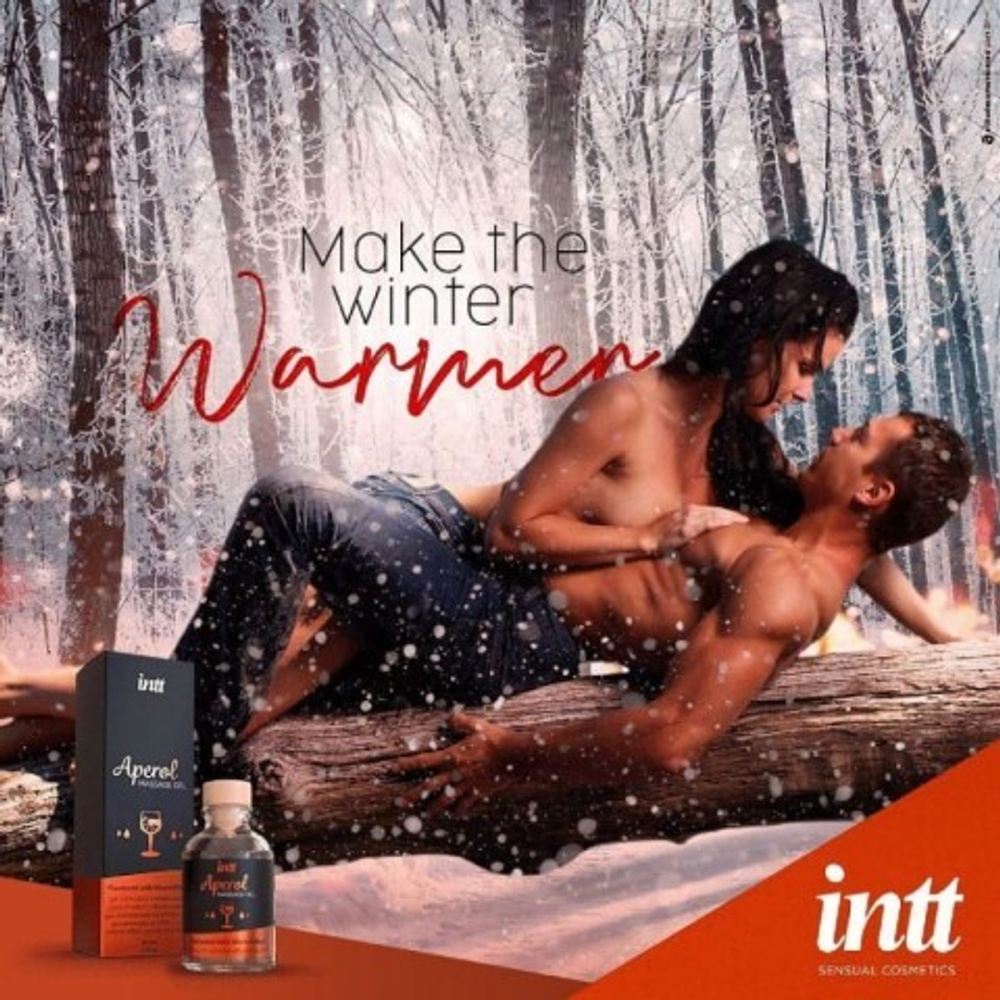 Intt Aperol Massage Gel - Съедобный гель для интимного массажа, 30 мл (Апероль)