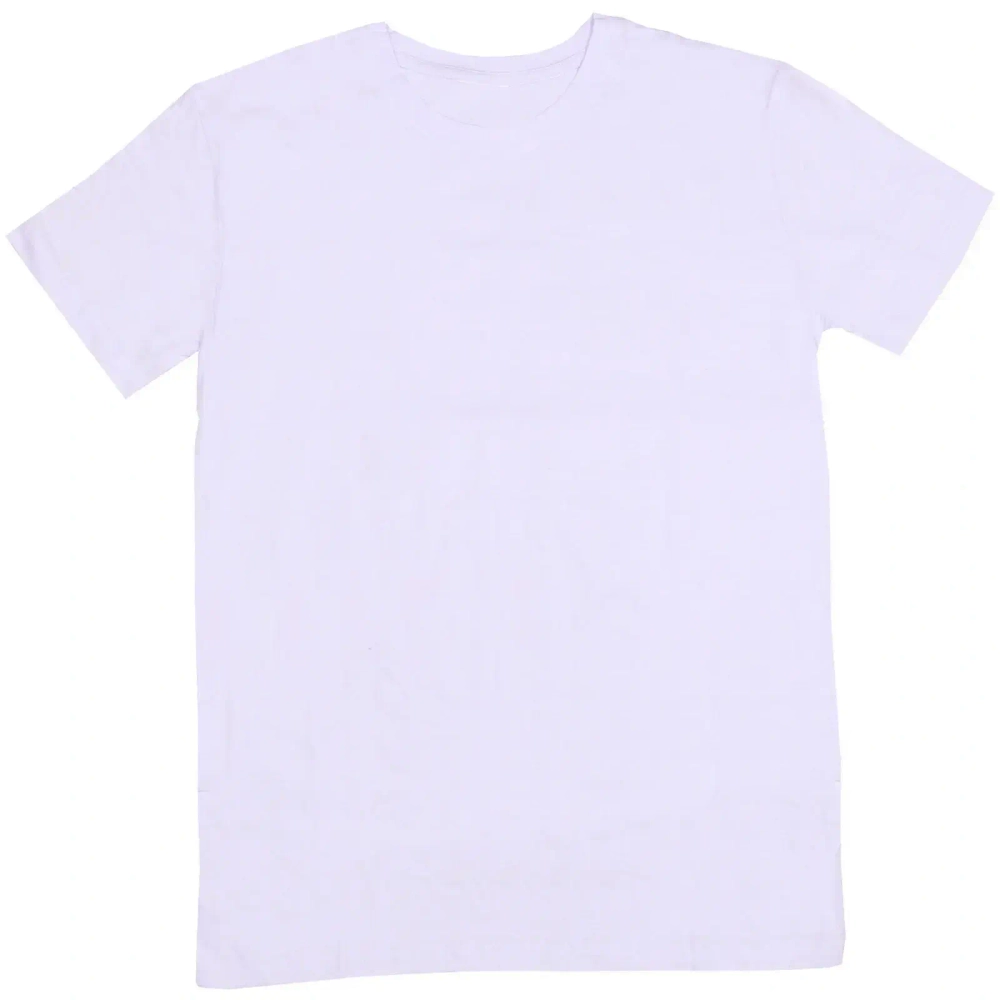 Футболка мужская однотонная, белый цвет, р-р 50