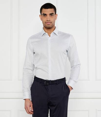 Рубашка H-HANK-kent-C1-214 BOSS BLACK - белый(50539184)