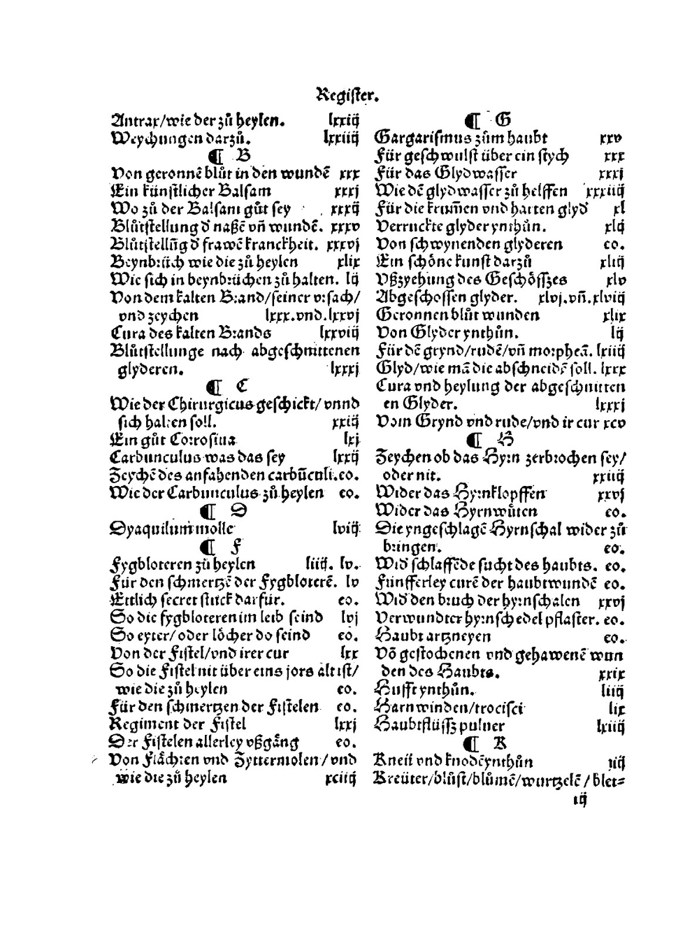 Feldbuch der Wundartzney newlich getruckt, und gebessert | Hans von Gersdorff