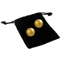 Вагинальные шарики с золотым покрытием 24К CG Gold Plated Pleasure Balls